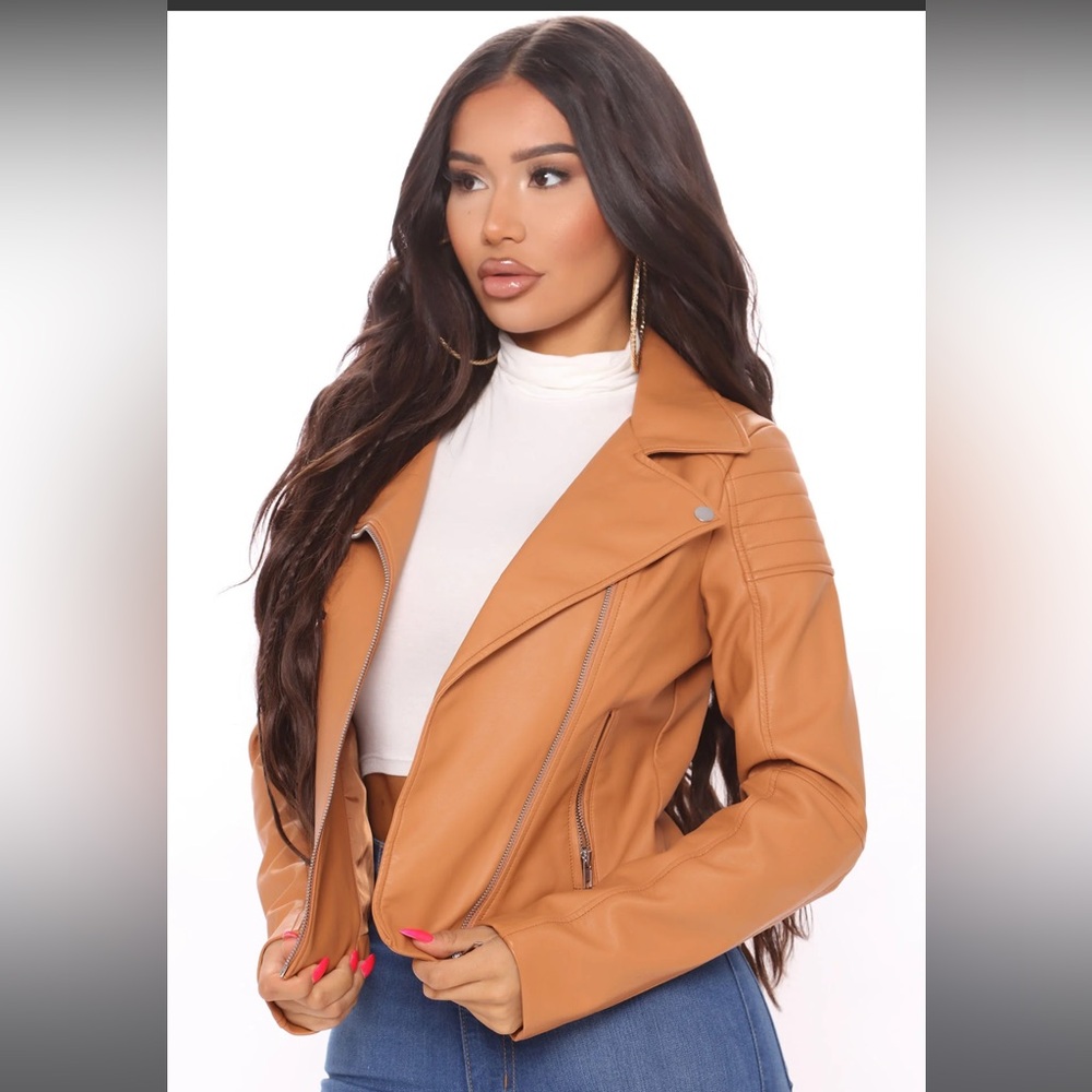 Cognac Leather Jacket